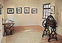 Blick in die Ausstellung 'Druck' im Atelier Mertens