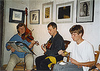 Patrick Blomme und Gabriele Knoblauch musizieren